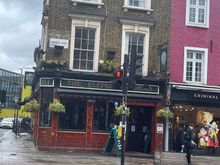 Camden Town Main Street. Appropriate posting for Pride Month. 