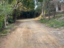 We are a couple of blocks off the beach, this is the dirt road we walk to get to the beach.