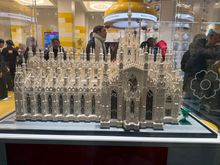 Lego Duomo in a Lego shop window