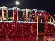 Light up Bernina express decoration.