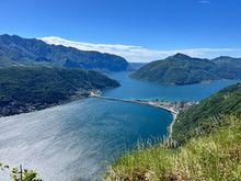 View from top of Monte San Salvatore before the hike