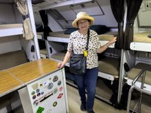 Aboard the HMAS Onslow, an Oberon Class Submarine. This is the quietest class of submarines in Australia. I could never be a sailor on a submarine. The spaces are very tight and narrow. If I didn't have claustrophobia before, I would definitely suffer from claustrophobia on a sub. How does anyone contort their body to get into the bottom bunk??? 