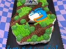 Birthday cake with aloxotyl 