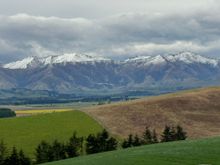 Scenery on the drive to Lake Tekapo