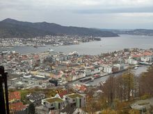 Views from the top of Mount Floyen