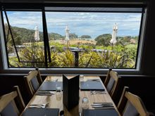 View from the restaurant at Kimi Ora Eco Lodge.