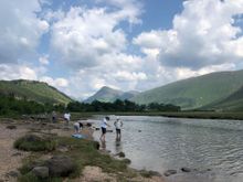 People enjoying the Loch