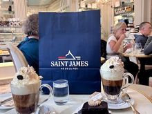 When it rains...shop & cake at Patisserie A La Reine Mathilde