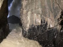 Inside Trümmelbach falls (no photos can do it justice)