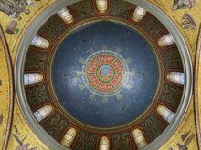 The tallest dome, which is a staggering 196’ high surrounded by 30’ tall windows.