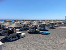 Black Sand Beach at Perissa