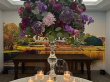 the larger tables will have these raised arrangements 