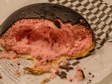 This is a torteau after partial consumption. 