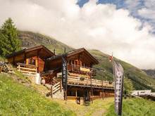 Gourmet restaurant Stafelalp on the trrail to Schoenbiel Hut