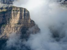 We were up among the clouds. It got cooler.