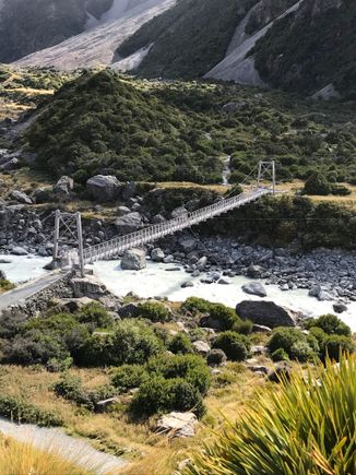 Did a 3 hour walk today. One of the 3 swing bridges we crossed.