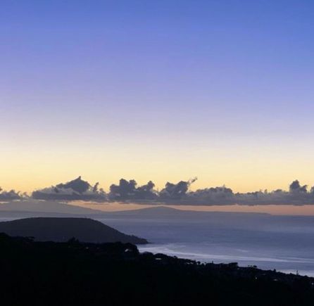 A clear morning when we can see Lanai, Molokai and Maui 