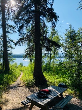 Lowering the stress or trying. 