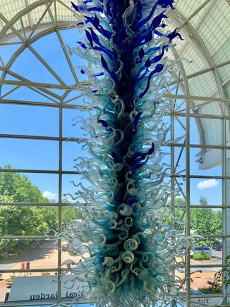 Entrance with Chihuly glass