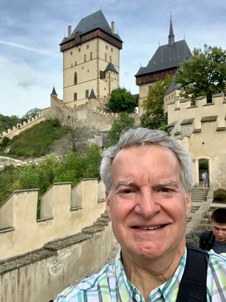 Karlstejn Castle about 30 minutes outside of Prague by train where we spent a nice afternoon on our own exploring this castle built in the mid 1300s by Charles IV. Like Prague, it was mostly spared during the world wars. 