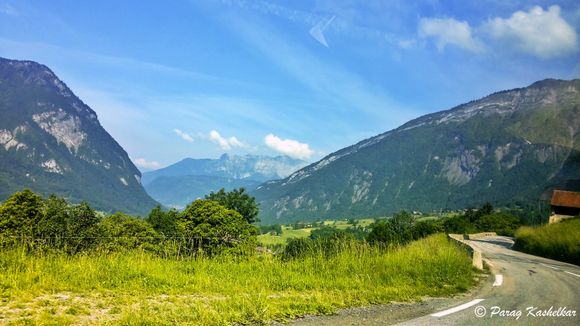 We had beautiful alpine scenery on our way.
