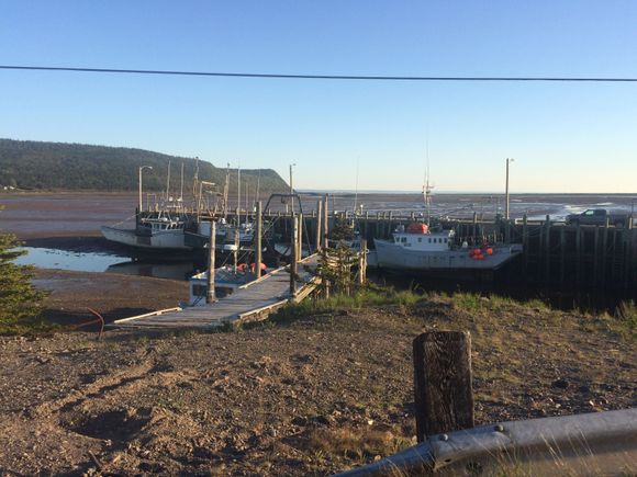 Boats at low tide, Advocate Harbour, Nova Scotia