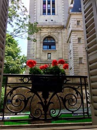 View out our hotel window