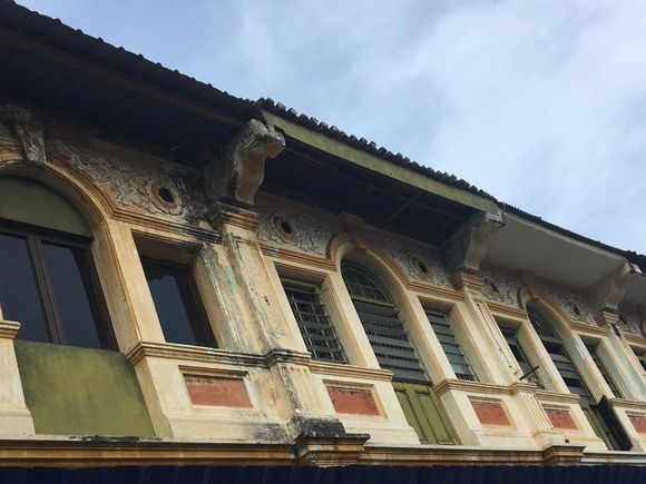 Old shops being restored