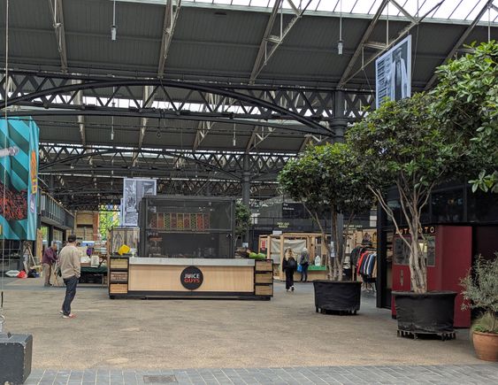 One entrance to Spitalfields Market