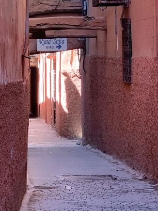 On the way to the Riad 