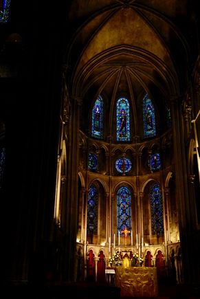 Interior Notre-Dame, Dijon 