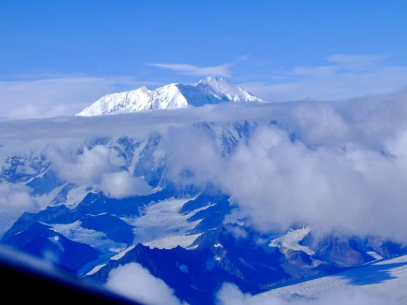 Time to go flightseeing around that majestic mountain fka Mt McKinley; She creates her own weather system being so tall at 20,310 feet, highest in North America.