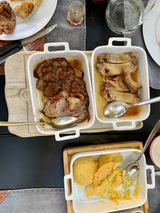Ribs and rabbit!