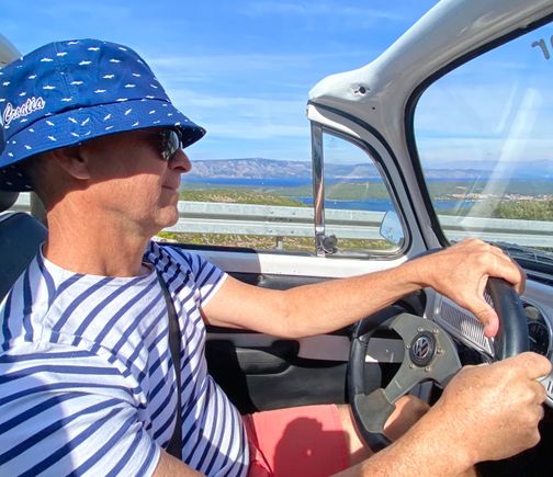 Cruising’ in our bug 