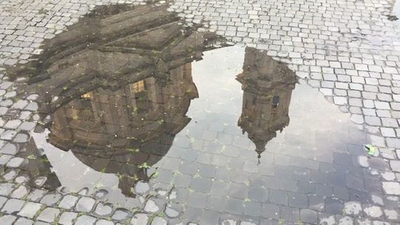 A reflection in Rome.