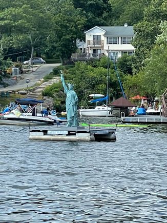 We passed this  while boating