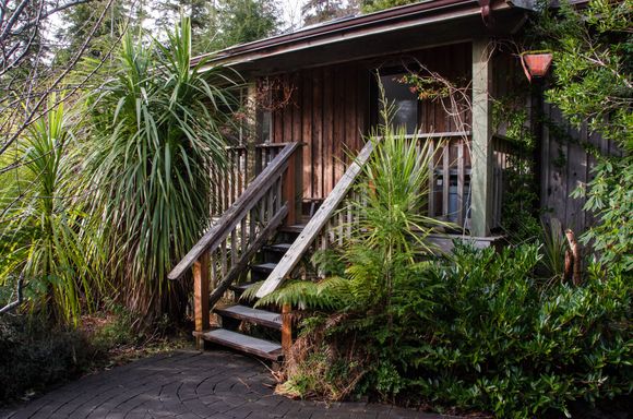 The original house (and our rental) built on Chesterman beach in the '70s. 