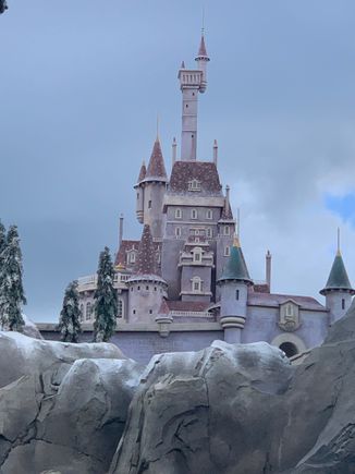 Beast’s castle from Beauty and the Beast. This is where we ate dinner 