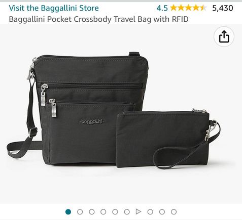 Perfect cross body but maybe too many compartments. 