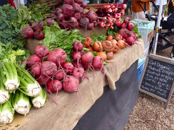 Beets and rhubarb bought here