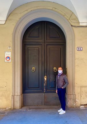 Door to our old building. 