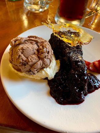 Chocolate something. Man, can they make desserts here.