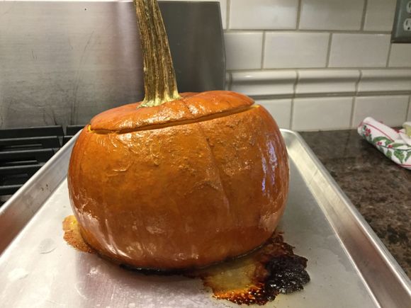 
At one and a half hours it started to collapse so I removed it.  Recipe says “about 2 hours”