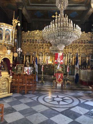 Agios Spiridonas where first governor of Greece was assassinated.