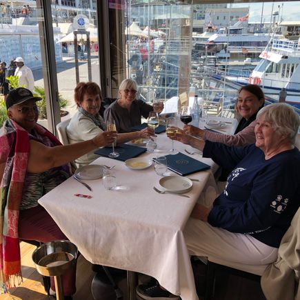 Beautiful view, excellent wine, food and service