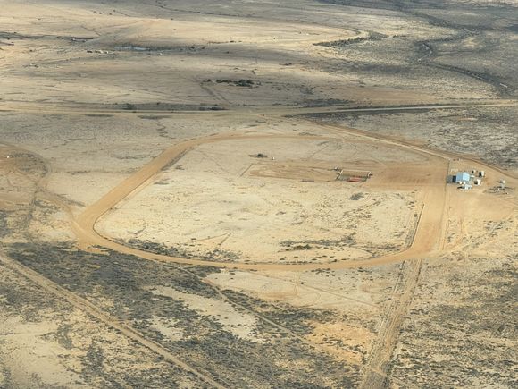 The Marree Racecource - a camel racing venue