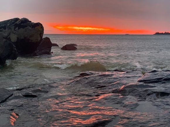 Sunset on our final night 