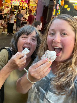 Zeppolis sp? at a carnival 