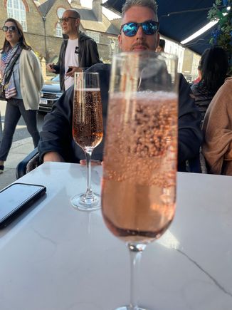 Bubbly at Walton Cafe