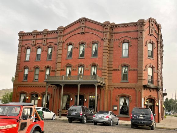We had dinner at the historic Grand Union Hotel in Fort Benton, MT. Fort Benton was the last stop for all steamboats on the Missouri (because if you continue downstream to where I live…you hit all of the waterfalls Lewis and Clark had to portage around).